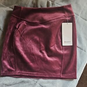 Lululemon Athletica Velvet Scuba Mini Skirt